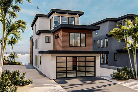 Modern Coastal House Plan with Third Floor Master Suite - 62850DJ | Architectural Designs ...