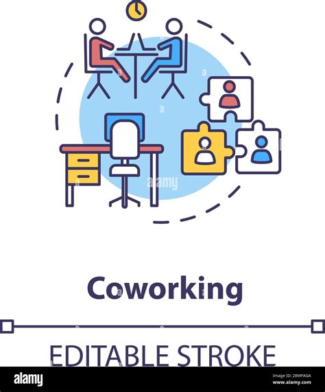 Coworking Concept Icon Stock Vector Image And Art Alamy