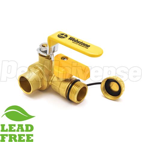 Webstone Pro Pal W Sweat Brass Ball Valve W Hose Drain Lead