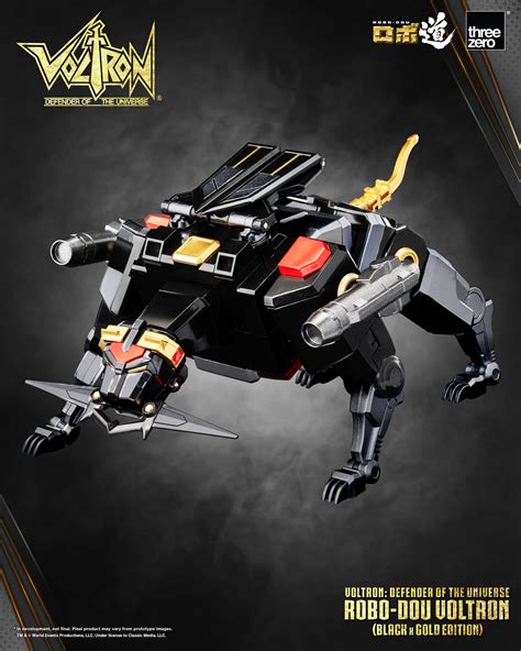 News E Anteprime Threezero Voltron Golion Black X Gold Edition