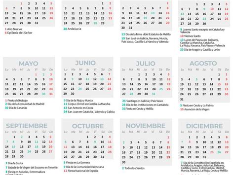 Calendario Laboral Consulta Los D As Festivos En Tu Comunidad