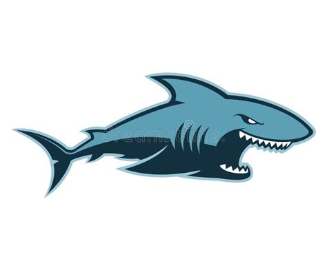 Shark logo mascot stock vector. Illustration of logo - 82165976