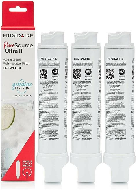 3pack Eptwfu01 Frigidaire® Water Filter Replacementth01 Refrigerator