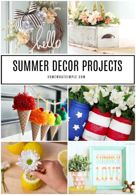 Summer DIY Projects 20 Summer Decorating Ideas