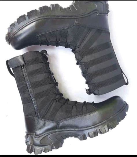 Sepatu Boots Pria Ninja Safety Tactical PDL TNI Polri Black Series