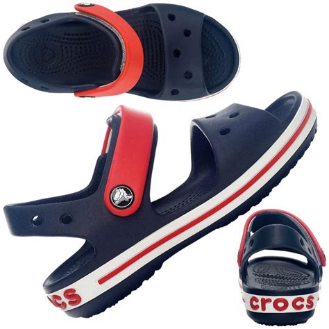 CROCS SANDAŁY DZIECIĘCE KLAPKI CROCBAND SANDAŁKI KROKS NA RZEPY r. 29 ...