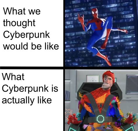 Cyberpunk 2077 is glitchy AF : r/memes