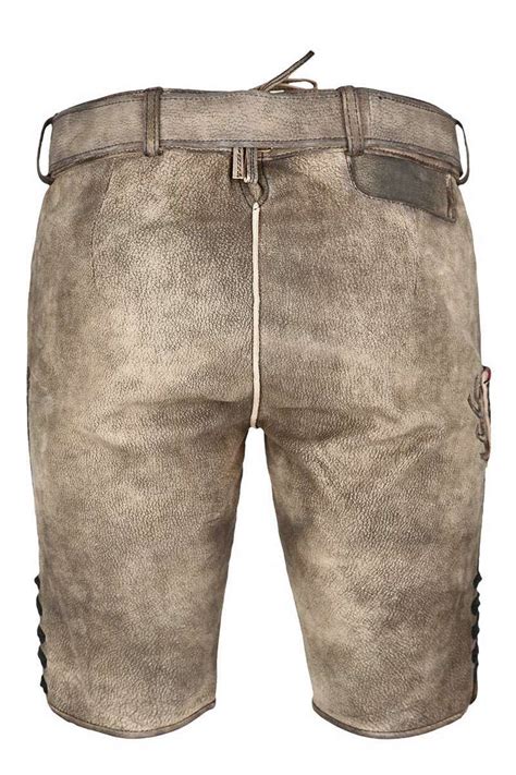 Kurze Herren Lederhose Tundra Schwarz Kurze Lederhosen Trachten