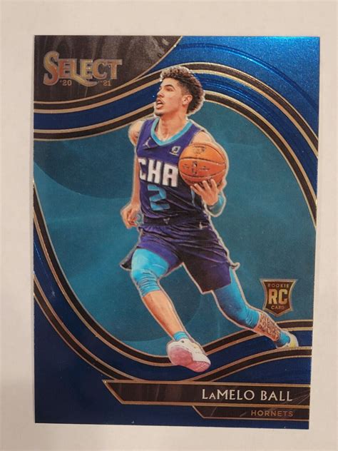 Lamelo Ball Rookie Card Courtside Panini Select Blue Rc Ebay