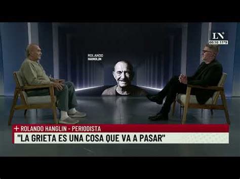 Rolando Hanglin Alberto Fernández está en otro mundo Entrevistas