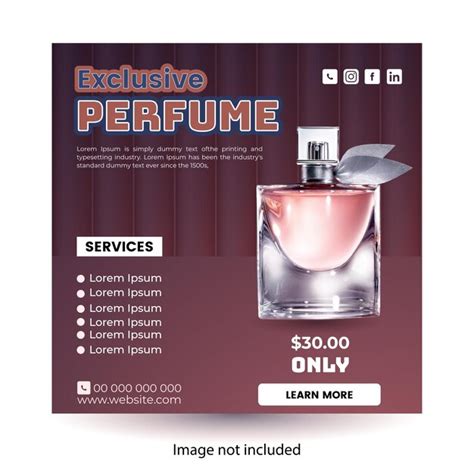 Premium Vector | Vector perfume social media post