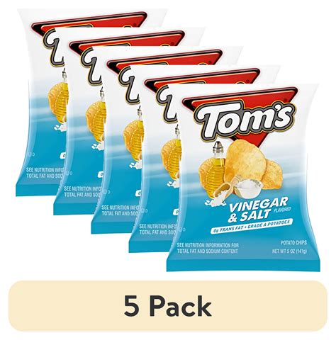 (5 pack) Vinegar Potato Chips by Tom's - Walmart.com