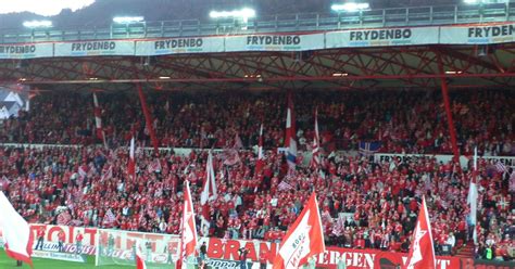 football travels worldwide: Brann Bergen vs Lyn Oslo 8th October 2007