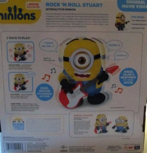New Minions Rock N Roll Stuart Interactive Minion 1811161002