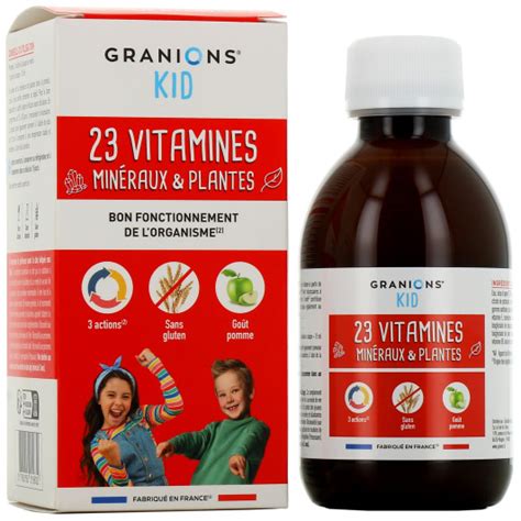 Granions Kid 23 Vitamines Minéraux Plantes Dès 3 ans