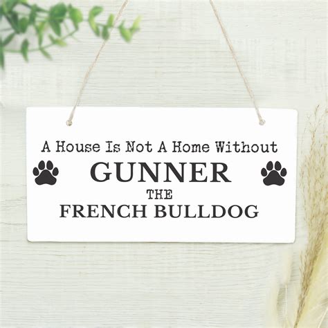 Personalised Dog Breed Printed Wooden Hanging Sign