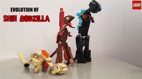 The Evolution Of Shin Godzilla In Lego Stop Motion Animation Youtube