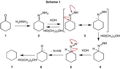 During Reduction Of Carbonyl Compounds By Hydrazine And Koh The