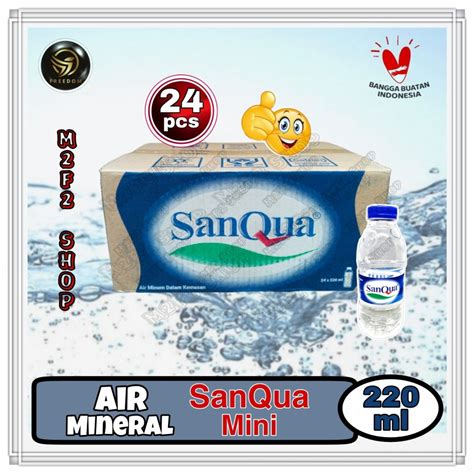 Jual Air Mineral Sanqua Baby Mini Botol Plastik Pet 220 Ml Kemasan