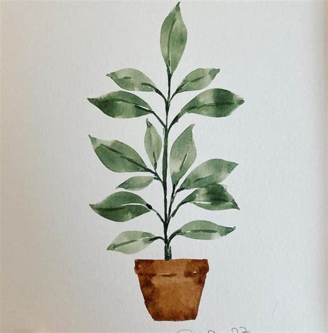 20 Watercolor Plant Painting Ideas - Beautiful Dawn Designs