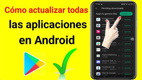 C Mo Actualizar Todas Las Aplicaciones En Android Youtube