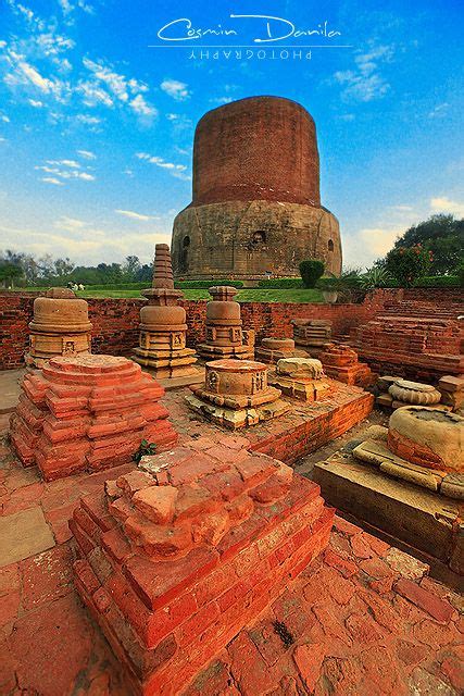 Dhamek Stupa Where Buddha Gave His First Sermon Sarnath Varanasi India