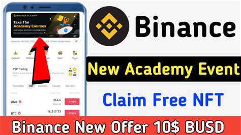 Claim Free NFT 10 BUSDBinance Academy Offer Today Binance New Offer