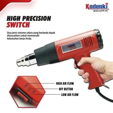 Jual Mesin Alat Blower Pemanas Heat Gun Hot Gun Air Pemanas Shrink Plastik Shopee Indonesia