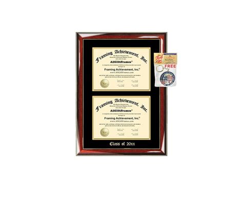 Double Certificate Frame Two Document Diploma University Etsy