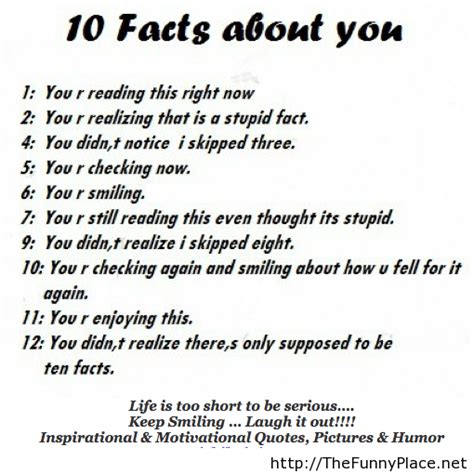 10 Funny Facts About You Thefunnyplace