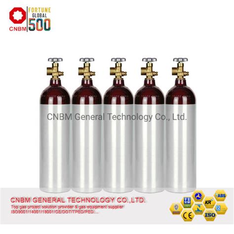 China Dot Al Certificated Aluminum Medical Oxygen Cylinder L Gas