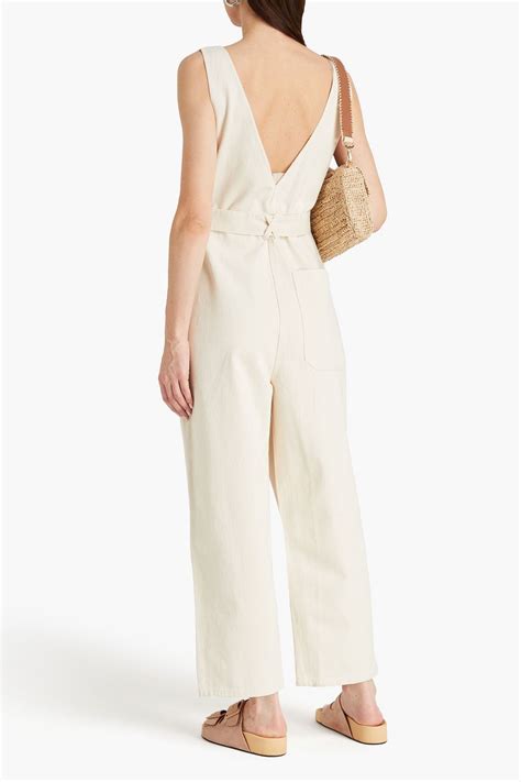 Alex Mill Belted Denim Jumpsuit The Outnet