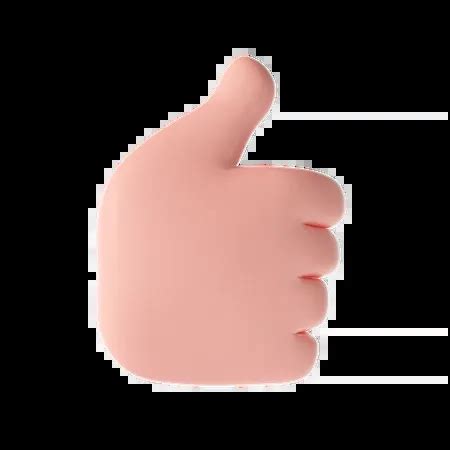 good hand gesture  illustration   png obj  blend format