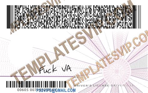 Virginia Va Drivers License Psd Template Download 2023 Templates Drivers Licenses Premium