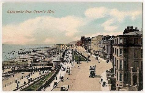 View From Queens Hotel Eastbourne Sussex Early 1900s Postcard