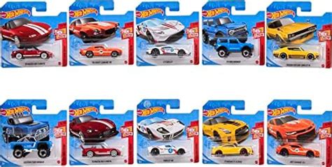 Hot Wheels Amazon 10 Pack Mini Collection Of Toy Cars 1 64 Scale Vehicles Different Themes