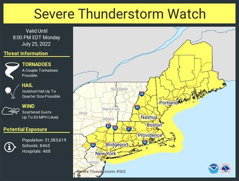 Nws New York Ny On Twitter A Severe Thunderstorm Watch Has Been