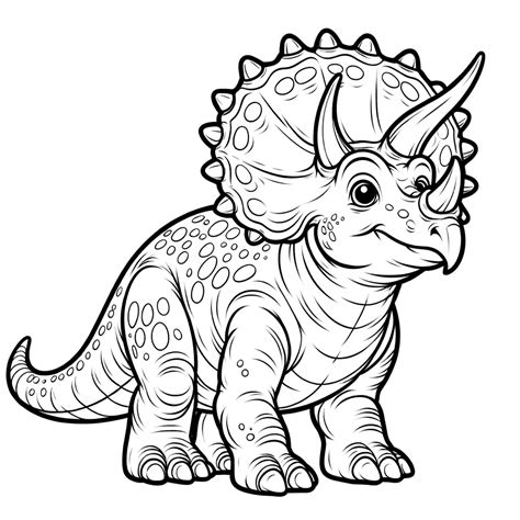 Dinosaurier Triceratops Ausmalbild Superausmalbilder Ch