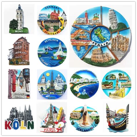 Jerman Berlin 3D Magnet Kulkas Pariwisata Souvenir Kulkas Magnet Stiker