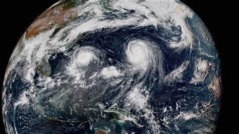 Watch Twin Typhoons Swirling In The Pacific Are Captured On Japans