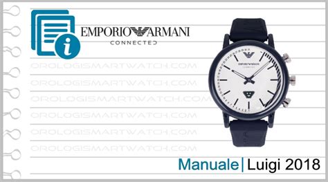 Manuale Emporio Armani Luigi Ndw E Hybrid Smartwatch