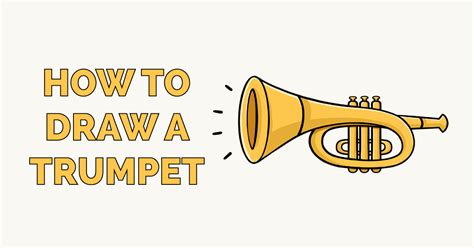 How to Draw a Trumpet - Really Easy Drawing Tutorial