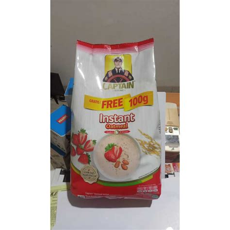 Jual Captain Oats Instant Oatmeal 800gr 100gr Shopee Indonesia