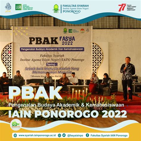 Sebanyak 2585 Mahasiswa Baru IAIN Ponorogo Ikuti PBAK 2022 Fakultas