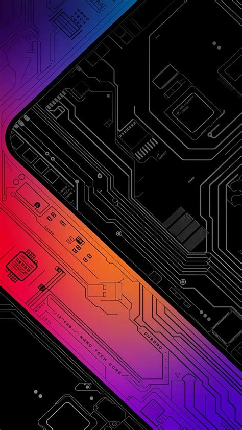 Colorful Computer Motherboard Wallpaper 4K