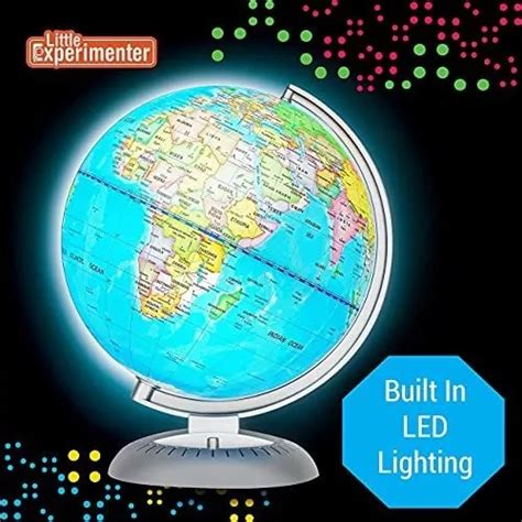 Globo Terraqueo Iluminado Para Niños Con Soporte Giratorio en venta en