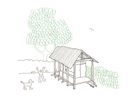 Bahay Kubo With Vegetable Garden Drawing Fasci Garden