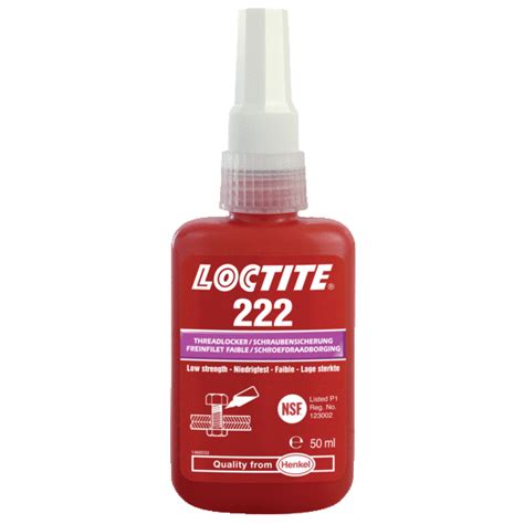 Schwache Schraubensicherung Loctite 222 LOCTITE