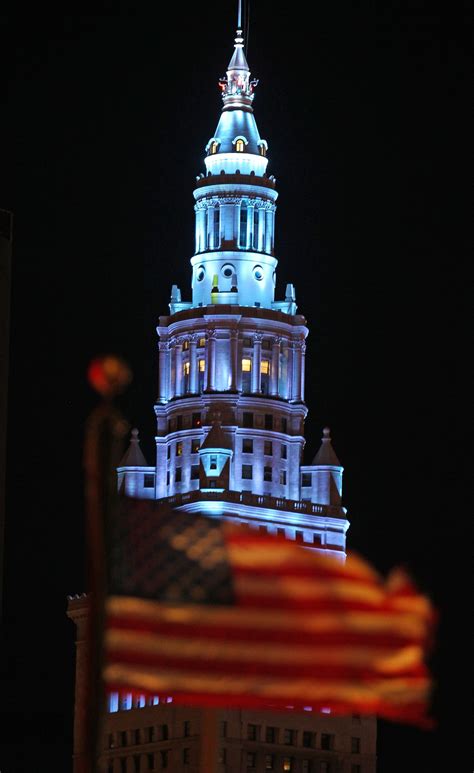 Light up, Cleveland! Downtown turns blue to honor healthcare workers