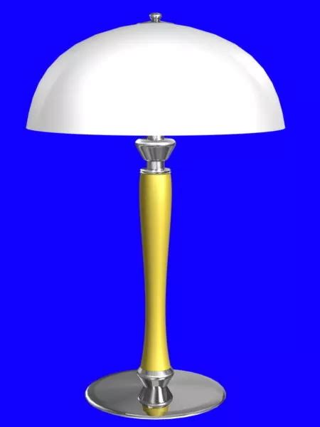 Modern Chrome Table Lamp Furniture Free 3d Model 3ds Max Vray